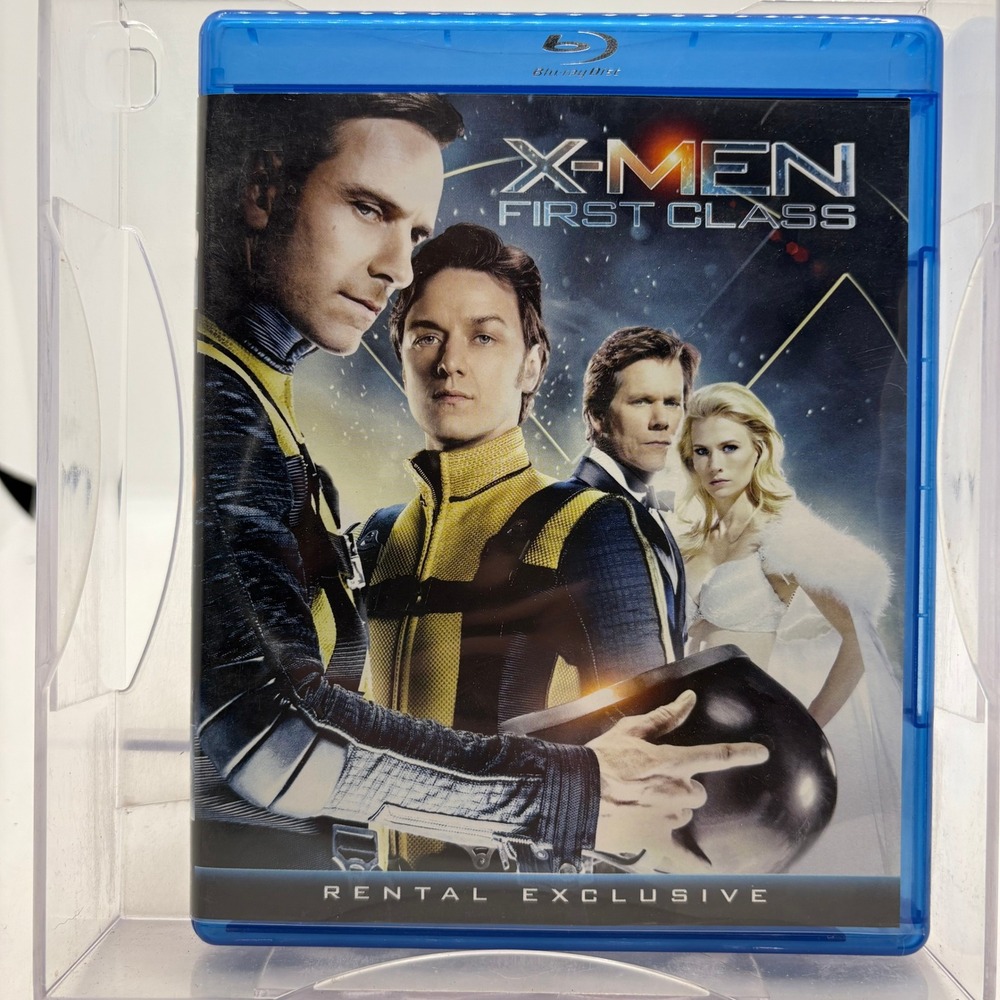 X-Men First Class Blu-ray Movie Rental Exclusive Marvel James McAvoy 2011